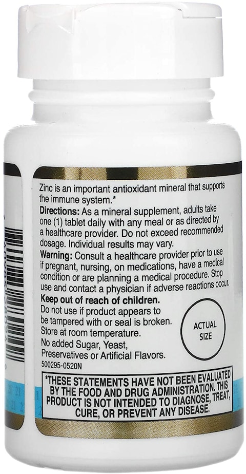 21st Century Zinc, Chelated, 50 Mg, 60 Tablets
