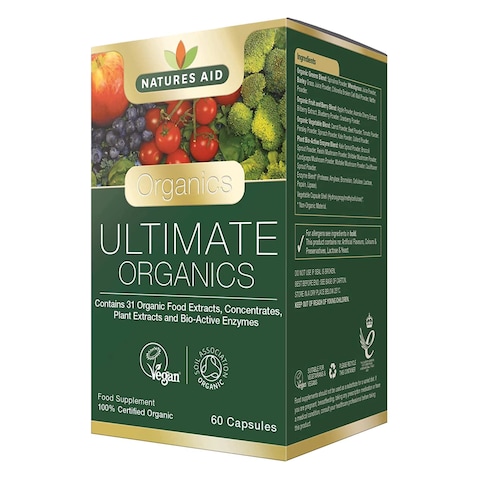 Natures Aid Organic Ultimate Superfoods Capsules 60 Pieces