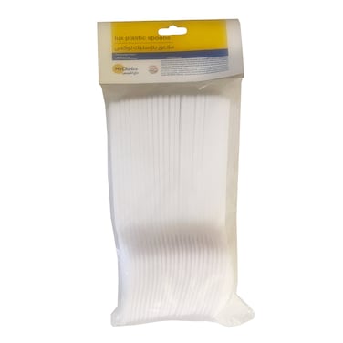 My Choice Plastic Spoons -25 Pieces - White