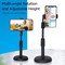 Generic Desktop Portable Stable Round Base Cell Phone Stand Holder, Black