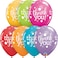 Qualatex Thank You Dots Upon Dots Balloon 25-Pieces- 28 cm Size- Multicolor