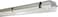 Litex LED Weatherproof Light Fitting Empty Body for LED Tube 1x200mm