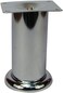 Robustline Chrome Plated Furniture Leg Heavy Duty 10cm Round Base