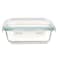 Neoflam Cloc Glass Food Container (370 ml, 14.5 x 10.4 x 4.7 cm)