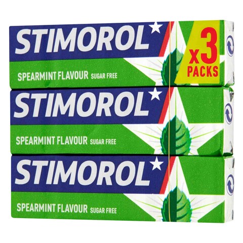 Stimorol Multi Spearmint Chewing Gum Pack Of 3