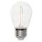 Feit Electric 48ft (14.6 m) LED Indoor/Outdoor String Lights Set- Includes 24 bulbs (plus 2 spares)