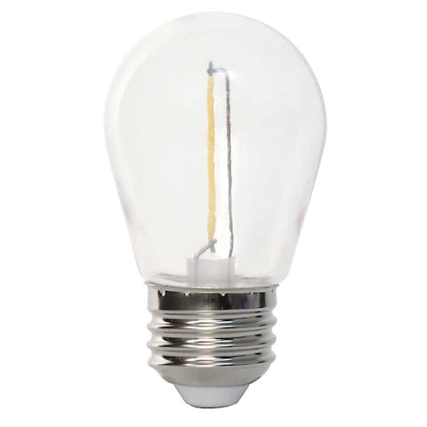 Feit Electric 48ft (14.6 m) LED Indoor/Outdoor String Lights Set- Includes 24 bulbs (plus 2 spares)