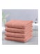 Princess 4-Piece Fast Absorbent Hand Towel Set, Peach 40 X 70cm
