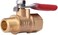Abbasali 1/4" Heavy Duty Air Compressor Brass Ball Valve Shut Off Switch, 1/4 Inch Male And Female Npt Thread Pipe Fitting