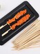 Generic Pack Of 2 Bamboo 50-Piece Skewers Set With Box Brown 23+18 cm