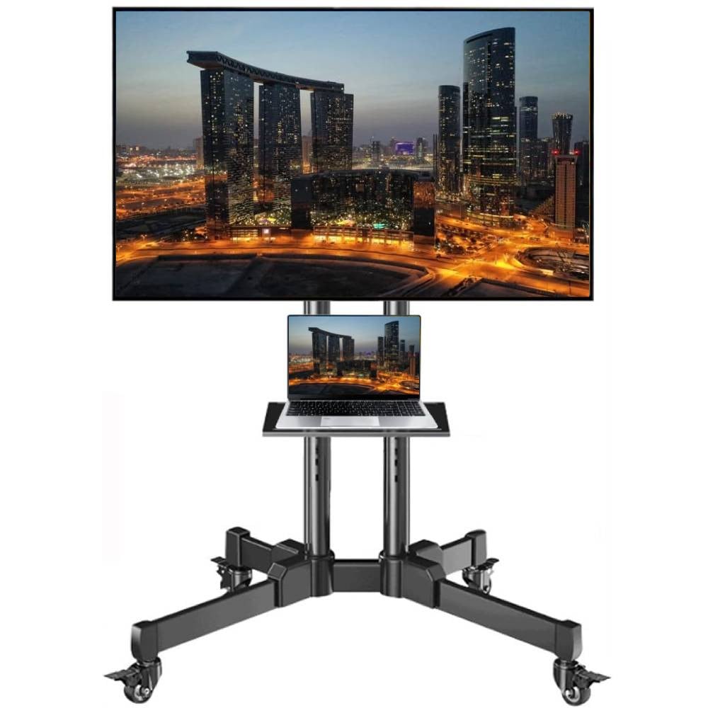 nonfood_hyx Nonfood_hyx Rolling Tv Stand Mobile Tv Stand With Upgraded Wheels For 32- Lcd Led Oled Flat 32 inch