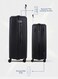 Parajohn Lightweight 3-Pieces Polypropylene Hard Side Travel Luggage Trolley Bag Set With Lock For Men/Women/Unisex, Hard Shell Strong