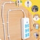 AL ARQAM 18mm Cable Clips - 50 Pcs, White - Secure Cord Clips with Steel Nails for Round Cables, Indoor &amp; Outdoor Use
