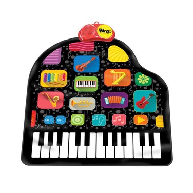 Bingo Music Wall Grand Piano Playmat - Multicolour