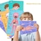 Wooden Human Body Parts Structure Jigsaw Puzzle Set for Kids Toys Parts of Body Organs Muscles Safety Education Puzzle Cards 6+ Years (Boy)