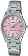 Casio - Watch For Women Quartz, Analog Display And Stainless Steel Strap LTP-V005D-4BUDF