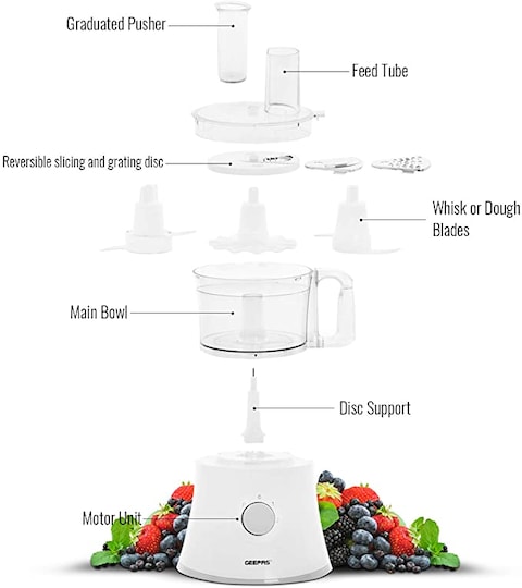 Geepas 10-In-1 Food Processor GSB5487