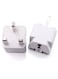 Marrkhor 2-Pack USA America/ Canada/ Eu Europe European/ Au To Uae And Uk Plug Converter 3-Pin Travel Adapter Plug, Universal Socket