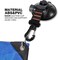 Heavy Duty Suction Cup Anchor with Securing Hook Tie Down, Camping Tarp Accessory as Car Side Awning, 2 Pieces