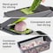 Womdee Vegetable Chopper Slicer Dicer - 12 -in -1 Onion Chopper Fruits Cutter Mandoline Slicer Food Chopper/Cutter with 7 Stainless Steel Blades, Adjustable Slicer &amp; Dicer with Storage Container