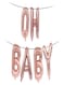 Generic Oh Baby Foil Decorative Party Balloon With Hanging Ribbon