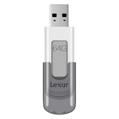 Lexar Jump Drive V100 64GB USB 3.0 Flash Drive Gray