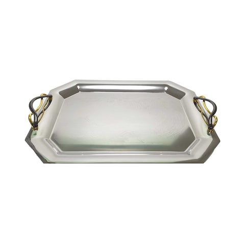 Nouval Stainless Steel Rectangle Tray - 35 Cm