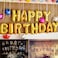 Jiada Happy Birthday Foil Balloons, Golden (Pack of 13 Letters) 16 Inches