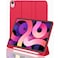 TRON Case for iPad Air 5/4 (2022/2020 5th/4th Generation 10.9-Inch) with Pencil Holder, Support 2nd Pencil Charging, Slim Tablet Cover with Soft TPU Back, Auto Wake/Sleep (Red)
