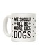 muGGyz No Hecks Given Printed Coffee Mug White