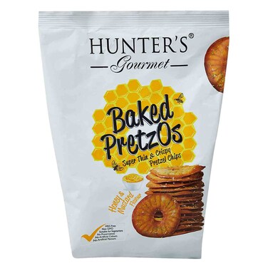 Buy Hunter’s Gourmet Honey And Mustard Baked Pretzos 160g Online ...
