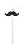 Koopman Straws with Black Mustache Clear K8719202031522