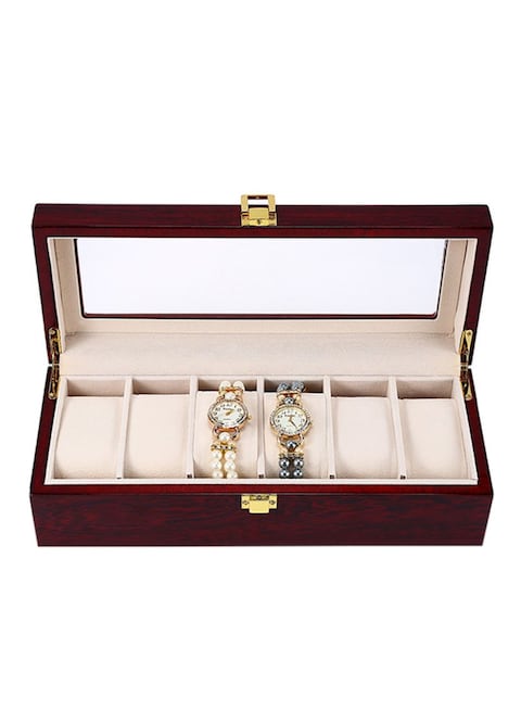 Generic 6 Slot Wooden Watch Box (SNO-14)