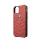 Ferrari - Apple iPhone 11 Pro Hard Case, Leather Heritage Quilted Compatible for iPhone 11 Pro and support Wireless Charging, Easy Access to All Ports, CG Mobile Officially Licensed- Red
