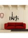 Spoil Your Wall Paris Design Wall Sticker Black 80x65cm