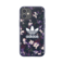 adidas SNAP Apple iPhone 12 Mini Graphic Case - Back cover w/ Trefoil Design, Scratch &amp; Drop Protection w/ TPU Bumper, Wireless Charging Compatible - Navy/Active Puple