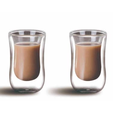 CuisineArt Istikan Double Wall Glass Cup GC-IST-100 Clear 100ml 2 PCS