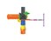 Rbwtoys Outdoor Play Toys Slide For Kids And Swing For Kids Playground Toys High Quality For Kids Activities Set Model No. RW-12001 Size 550&times;380&times;300cm