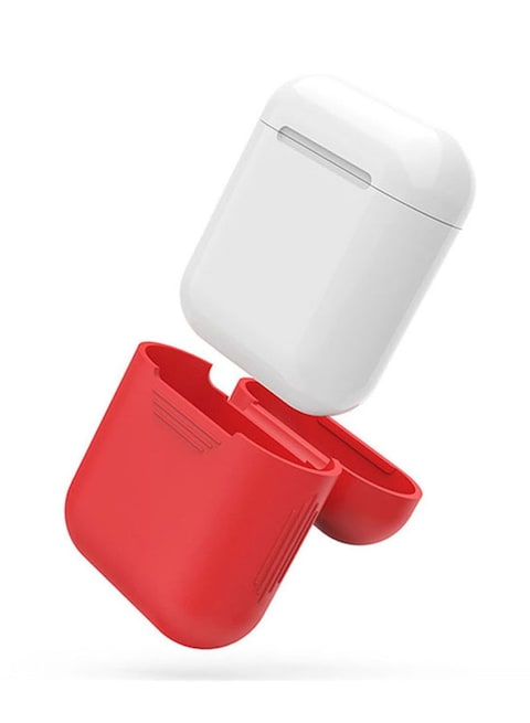 Silicone Protective Cover Case For Apple AirPods Red