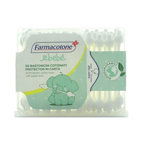 Farmacotone Bebe Cotton Sticks Protector - 50 Count