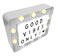 Metal LED Message White Light Box With Letters, Numbers and Symbols 21x17cm