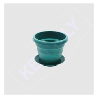 KENPOLY ROUND PLANTER NO.6 GREEN