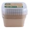 Falcon Kraft Rectangle Salad Bowl Container with Lid 1000ml 6 PCS