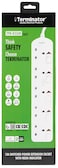 Terminator Brand UK Socket Power Extension With Individual Switches - 5way 3M