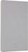 Collins Debden Clementine Grey A5 Slim Ruled Notebook - Flexible Notebook Journal with Soft Touch Leathergrain Cover, 210x126mm