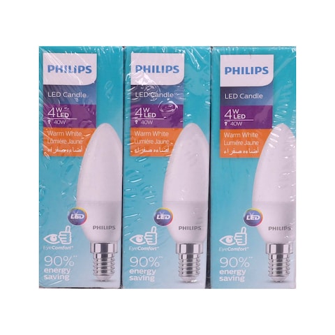Philips Essential - E14 LED Candle Light - 4W -6 Count