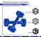 H PRO Dumbbell Weights  Unisex Adult Vinyl Coated Weights for Exercise &amp; Fitness   Dumbbells Comes in 2 kg Pair   Set of 2 in Blue