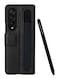 MARGOUN for Samsung Galaxy Z Fold 3 5G Case with Pen Premium Leather Flip Case with Built-in Kickstand