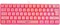 HXSJ Wired Gaming Keyboard RGB Streamer Wired Keyboard 61-key Gaming Keyboard for Game/Office (V700 Pink)