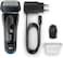 براون سيريز 5 ماكينة حلاقة 5140s رطبة وجافة مع غطاء حماية، أسود/أزرق